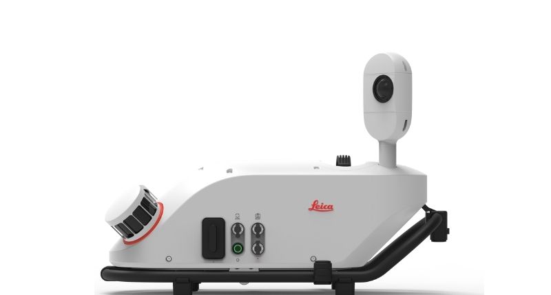 Leica Pegasus TRK300 mobile mapping system featuring a streamlined design with a single camera, optimized for long-range mapping, asset documentation, and infrastructure measurement.